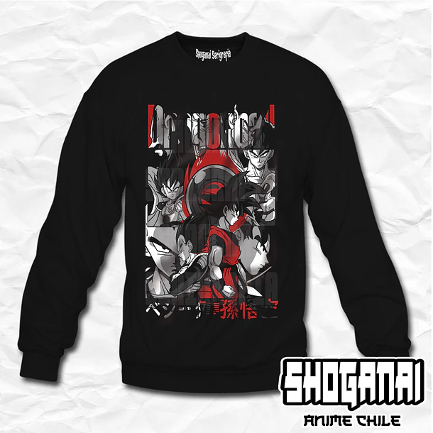 DB06 Goku y Vegeta - Dragon Ball / Crewneck - Poleron Polo 1