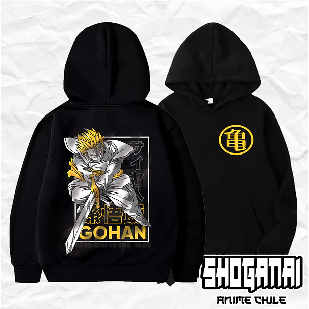DB08 Gohan - Dragon Ball / Hoddie - Poleron Canguro 1
