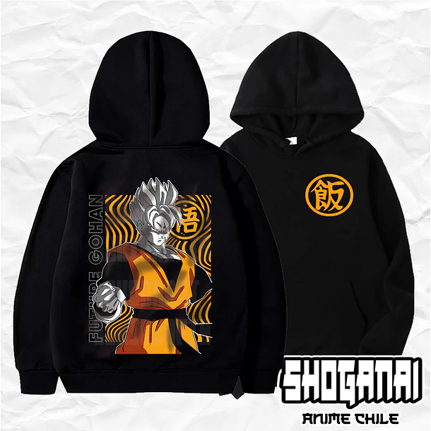 DB09 Gohan del Futuro - Dragon Ball / Hoddie - Poleron Canguro 1