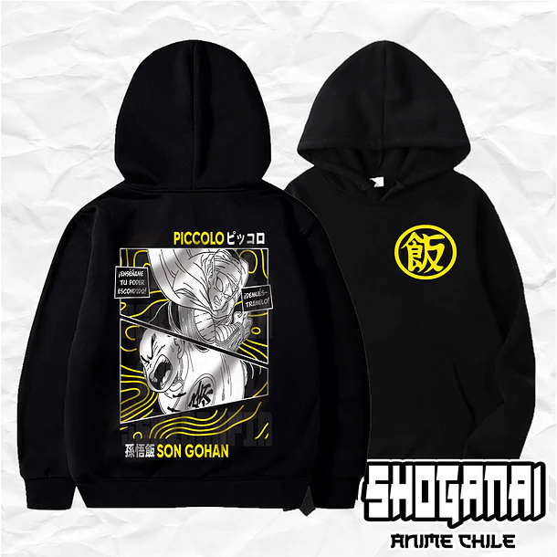 DB10 Gohan y Piccolo - Dragon Ball / Hoddie - Poleron Canguro 1