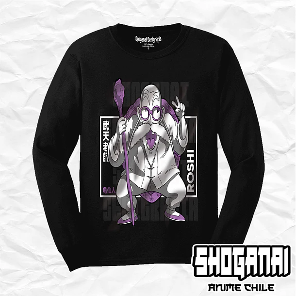 DB11 Maestro Roshi - Dragon Ball / Polera manga larga 1