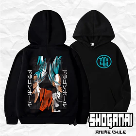 DB13 Goku y Vegeta Blue - Dragon Ball / Hoddie - Poleron Canguro