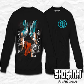 DB13 Goku y Vegeta Blue - Dragon Ball / Crewneck - Poleron Polo