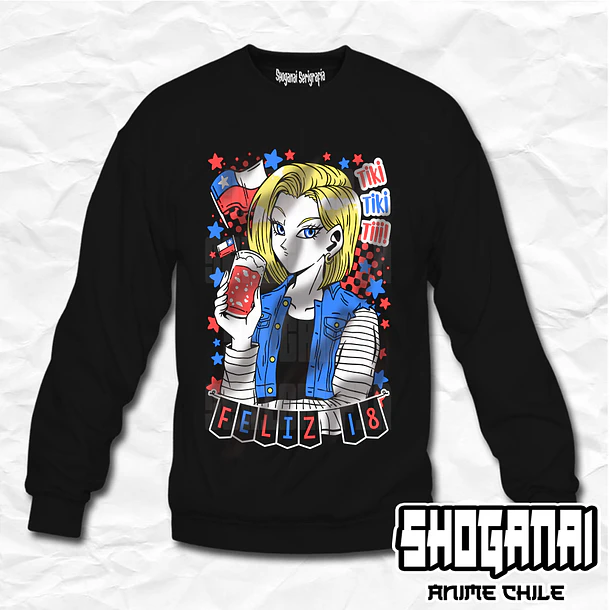 DB22 N°18 Fiestas Patrias 18SEPT - Dragon Ball / Crewneck - Poleron Polo 1