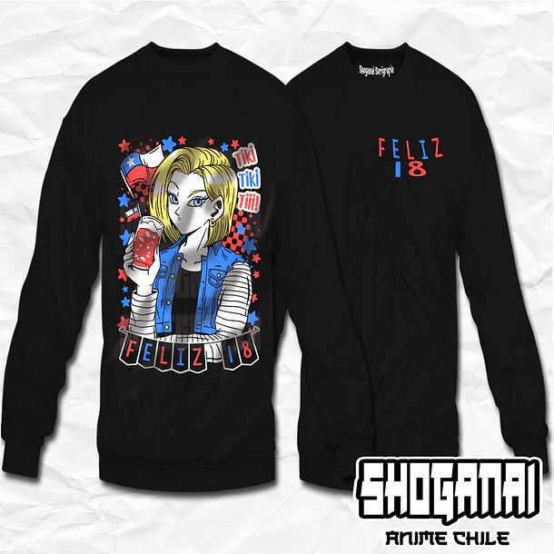 DB22 N°18 Fiestas Patrias 18SEPT - Dragon Ball / Crewneck - Poleron Polo 1