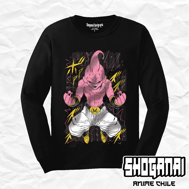 DB25 Kid Buu - Dragon Balll / Polera manga larga 1