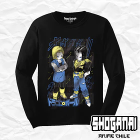 DB29 Androides N°17 y N°18 - Dragon Balll / Polera manga larga