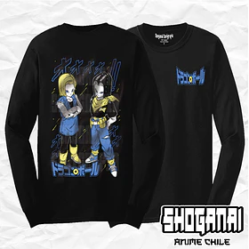 DB29 Androides N°17 y N°18 - Dragon Ball / Polera manga larga