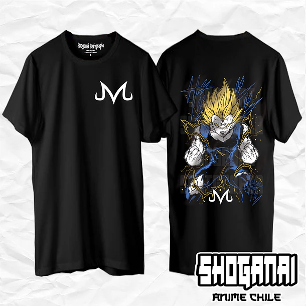 DB32 Majin Vegeta - Dragon Ball / Polera manga corta 1