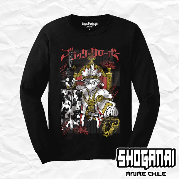 BC06 Asta - Black Clover / Polera manga larga 1