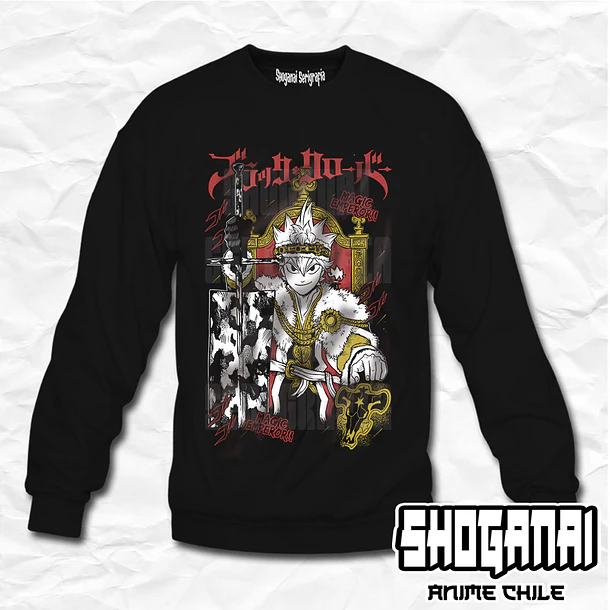 BC06 Asta - Black Clover / Crewneck - Poleron Polo 1