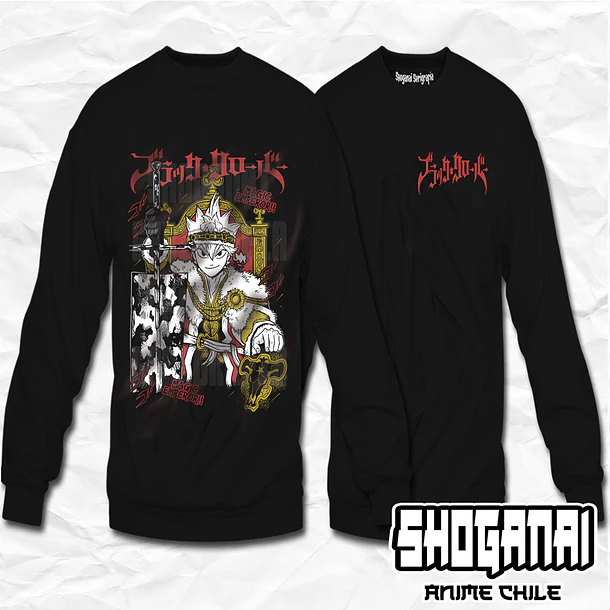 BC06 Asta - Black Clover / Crewneck - Poleron Polo 1