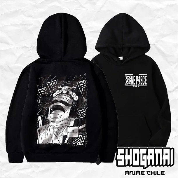 OP64 Gol D. Roger - One Piece / Hoddie - Poleron Canguro 1