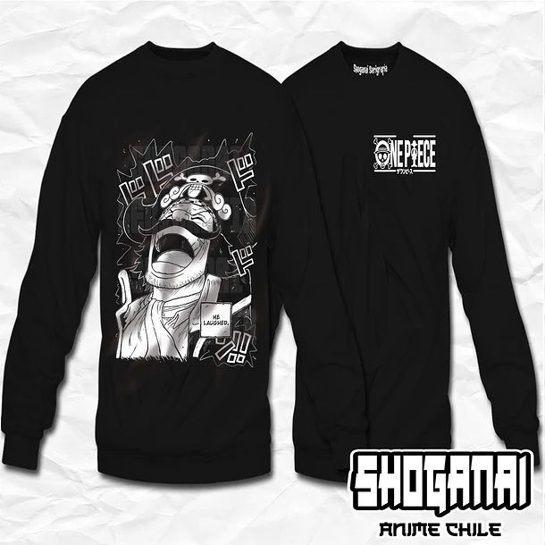 OP64 Gol D. Roger - One Piece / Crewneck - Poleron Polo 1
