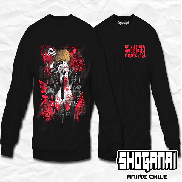 CHSM26 Denji - Chainsawman / Crewneck - Poleron Polo 1