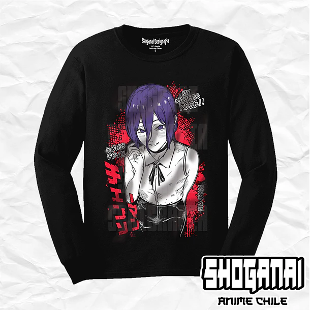 CHSM27 Reze - Chainsawman / Polera manga larga 1