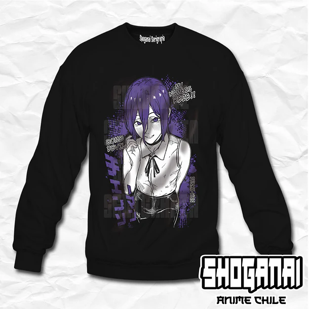 CHSM27 OP2 Reze - Chainsawman / Crewneck - Poleron Polo 1