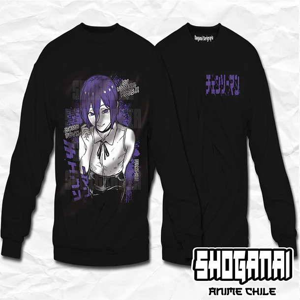 CHSM27 OP2 Reze - Chainsawman / Crewneck - Poleron Polo 1