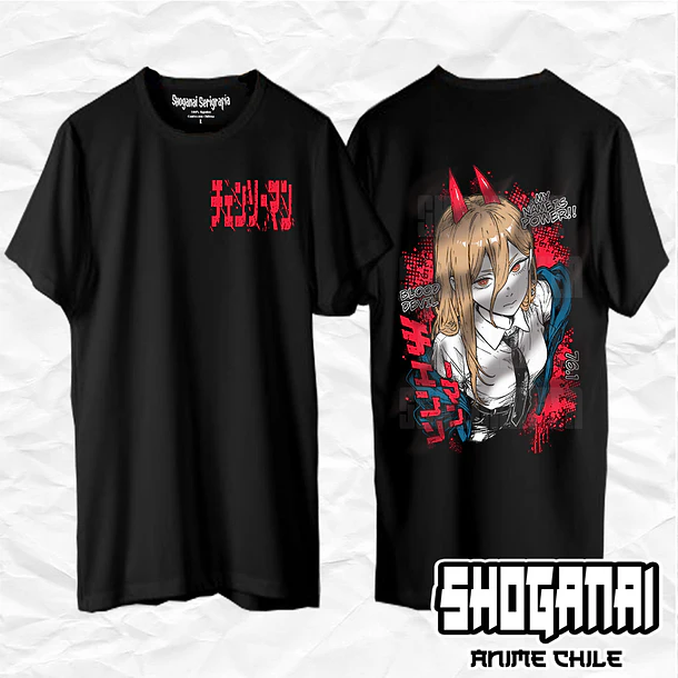 CHSM28 Power - Chainsawman / Polera manga corta 1
