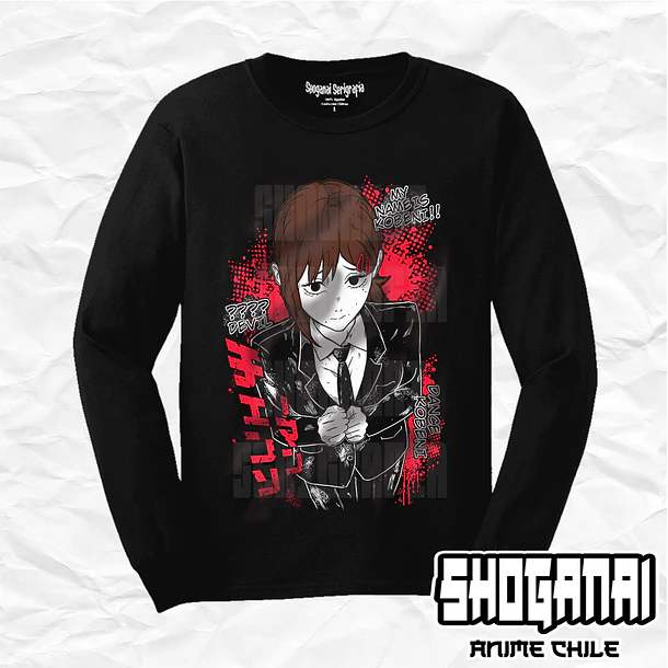 CHSM29 Kobeni Higashiyama - Chainsawman / Polera manga larga 1