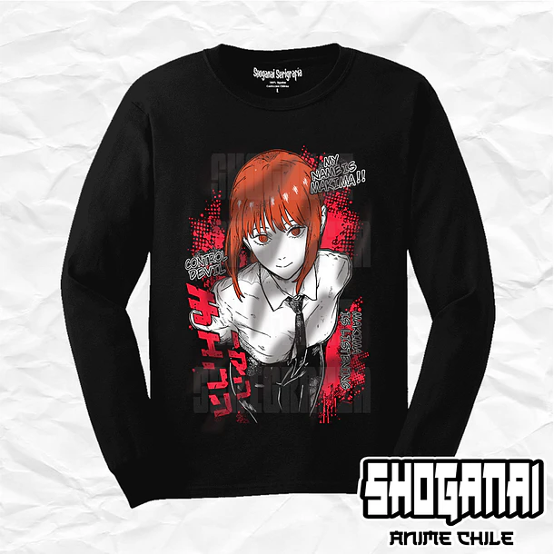 CHSM30 Makima - Chainsawman / Polera manga larga 1