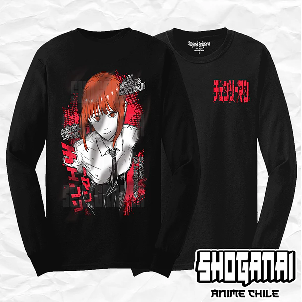 CHSM30 Makima - Chainsawman / Polera manga larga 1