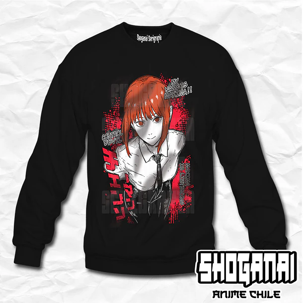 CHSM30 Makima - Chainsawman / Crewneck - Poleron Polo 1
