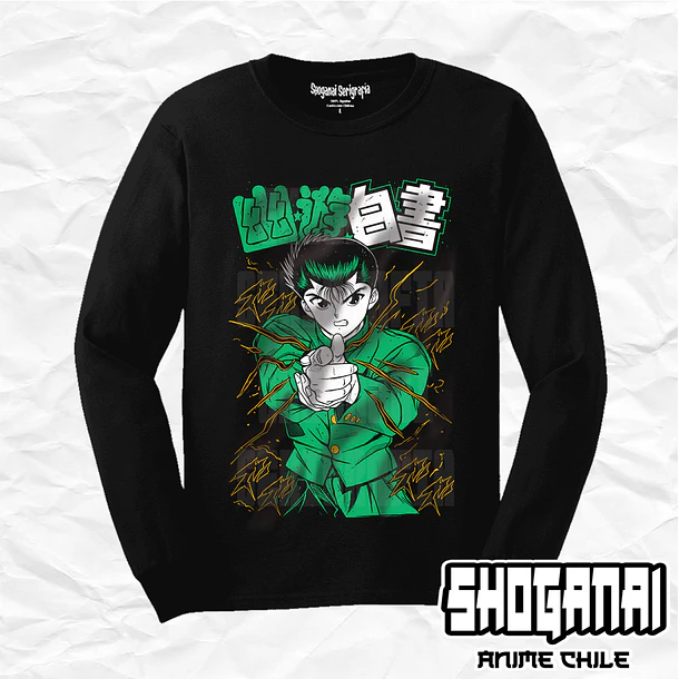 YH01 Yusuke Urameshi - Yu Yu Hakusho / Polera manga larga 1
