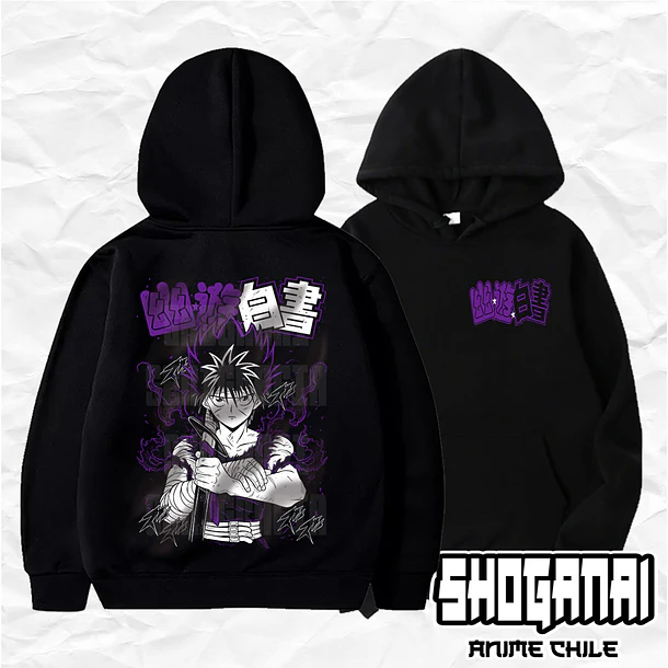 YH02 Hiei - Yu Yu Hakusho / Hoddie - Poleron Canguro 1