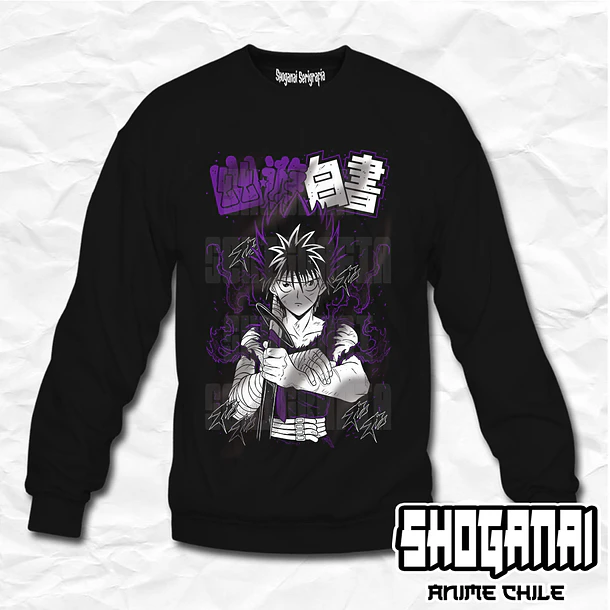 YH02 Hiei - Yu Yu Hakusho / Crewneck - Poleron Polo 1