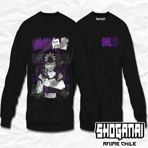 YH02 Hiei - Yu Yu Hakusho / Crewneck - Poleron Polo 1