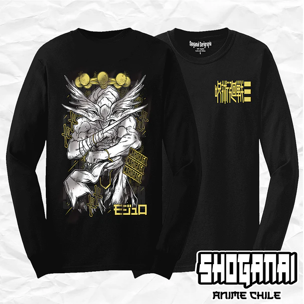 JJK90 Mahoraga (General Divino de las Ocho Hojas Divergentes del Sila) - Jujutsu Kaisen Modulo / Polera manga larga 1