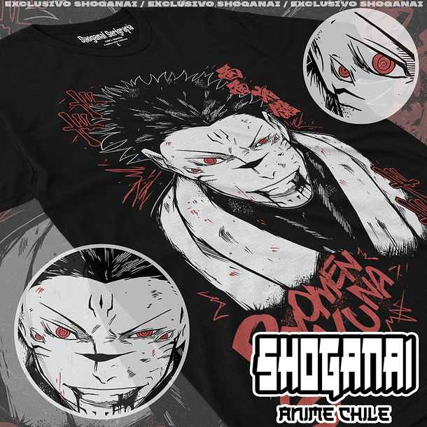 JJK93 Sukuna / Megumi - Jujutsu Kaisen / Polera manga corta 1