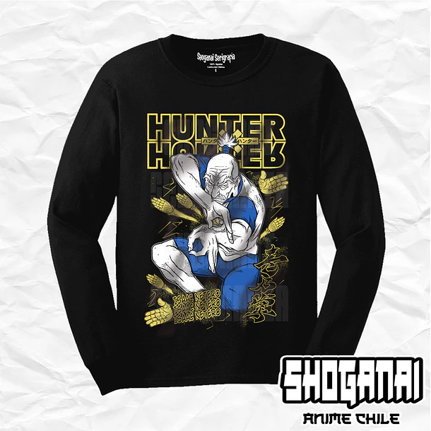 HXH40 Isaac Netero - Hunter X Hunter  / Polera manga larga 1