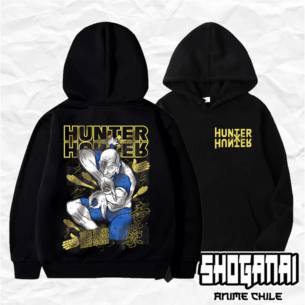 HXH40 Isaac Netero - Hunter X Hunter  / Hoddie - Poleron Canguro 1