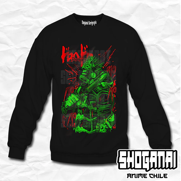 DHD04 Caiman - Dorohedoro / Crewneck - Poleron Polo 1