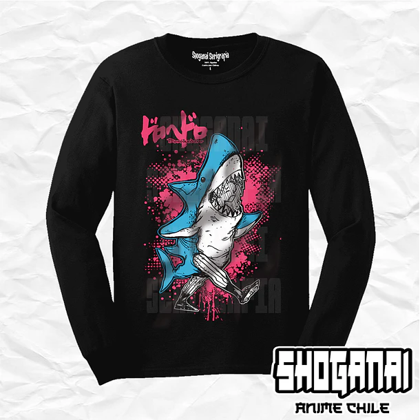 DHD09 Ebisu Shark - Dorohedoro / Polera manga larga 1