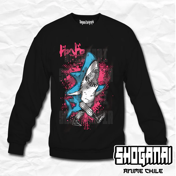 DHD09 Ebisu Shark - Dorohedoro / Crewneck - Poleron Polo 1