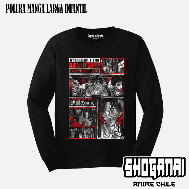 SNK07 Eren, Mikasa y Levi - SHINGEKI NO KYOJIN - INFANTIL 3