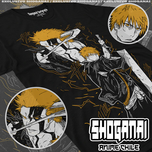 BLCH01 Ichigo Kurosaki - BLEACH - ADULTO (Polera o Polerón) 1