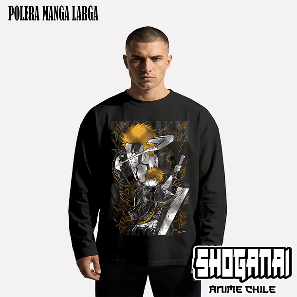 BLCH01 Ichigo Kurosaki - BLEACH - ADULTO (Polera o Polerón) 3