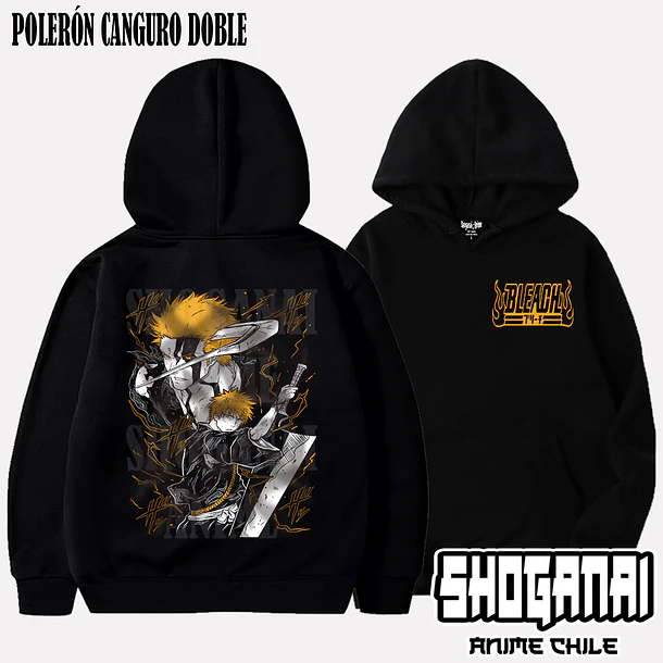 BLCH01 Ichigo Kurosaki - BLEACH - ADULTO (Polera o Polerón) 5