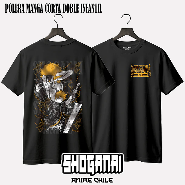 BLCH01 Ichigo Kurosaki - BLEACH - INFANTIL (Polera o Polerón) 2