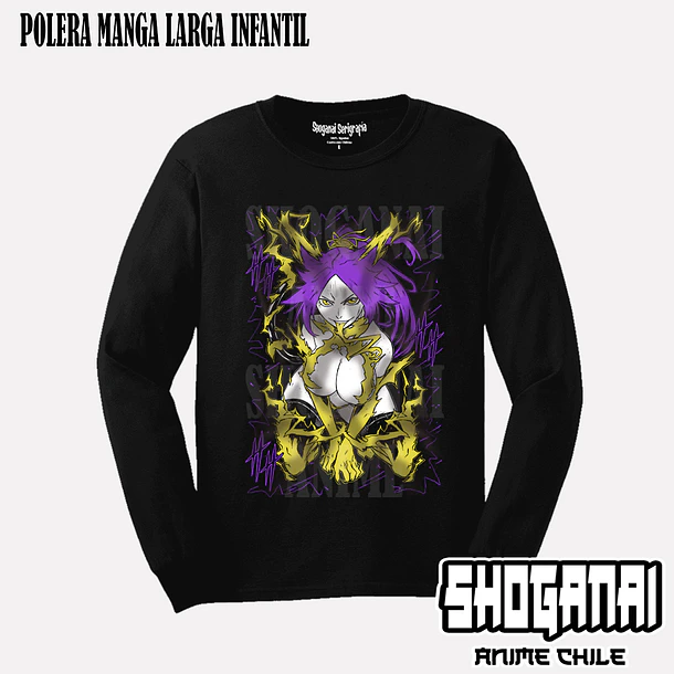 BLCH03 Yoruichi Shihoin - BLEACH - INFANTIL (Polera o Polerón) 3