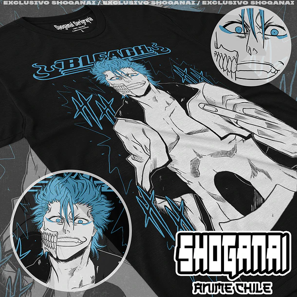 BLCH04 Grimmjow Jaegerjaques - BLEACH - ADULTO (Polera o Polerón) 1