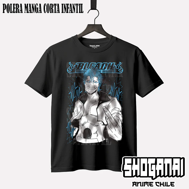 BLCH04 Grimmjow Jaegerjaques - BLEACH - INFANTIL (Polera o Polerón) 1