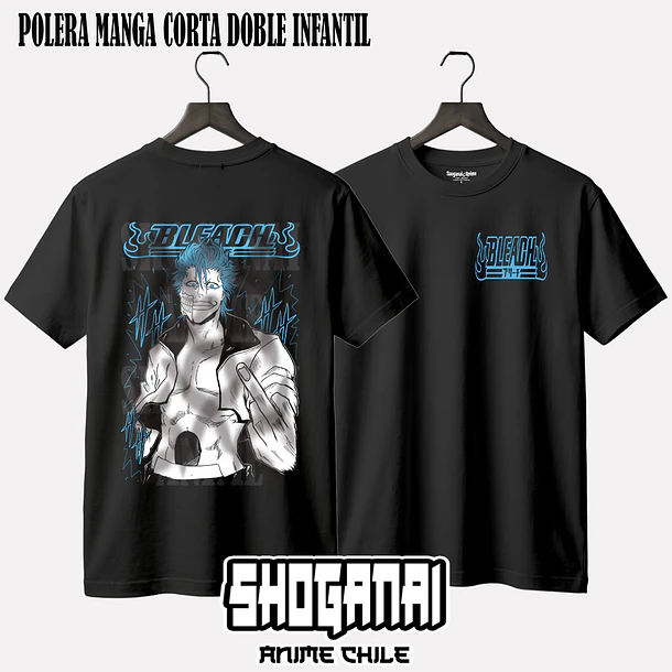 BLCH04 Grimmjow Jaegerjaques - BLEACH - INFANTIL (Polera o Polerón) 2