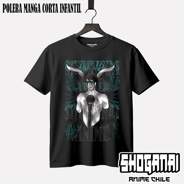 BLCH08 Ulquiorra Cifer - BLEACH - INFANTIL (Polera o Polerón) 1