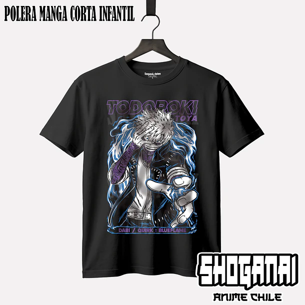 BNH01 Dabi / Toya Todoroki - BOKU NO HERO - INFANTIL (Polera o Polerón) 1
