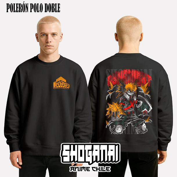 BNH03 Dynamight / Katsuki Bakugo - BOKU NO HERO - ADULTO (Polera o Polerón) 7